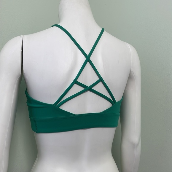 Nike Green Rainbow Ladder Indy Sports Bra Medium - Picture 6 of 8